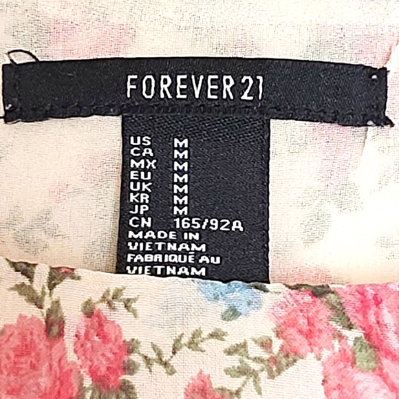 Forever 21 Floral Smocked Babydoll Top - Picture 15 of 16